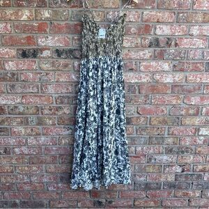 Free People Black and White Floral Maxi Dress